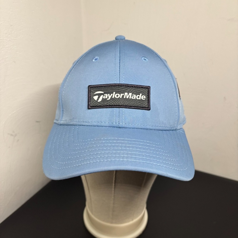 TaylorMade Lifestyle Cage-Patch Golf Cap Men's Golf Hat OSFM Light Blue Snapback